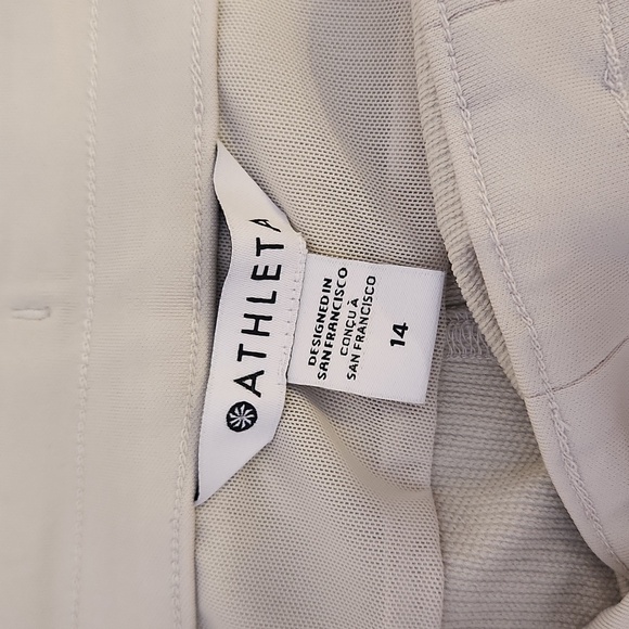 NWT ATHLETA Headlands Hybrid Trek Jogger, Abalone Ivory, size 14 - Picture 6 of 16